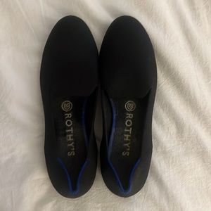 Rothy’s classic black flats size 8